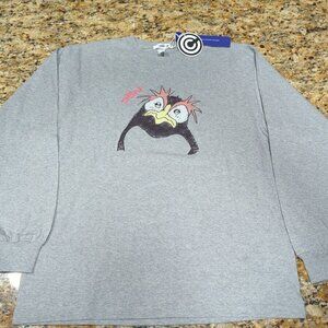 New w/ Tags - Pen Pen Capsule Corp Gray Long Sleeve Shirt L Neon Genesis Evangel